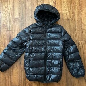 PatPat Shiny Black Kids Down Puffer Jacket